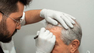 Implante de pelo en clínica capilar